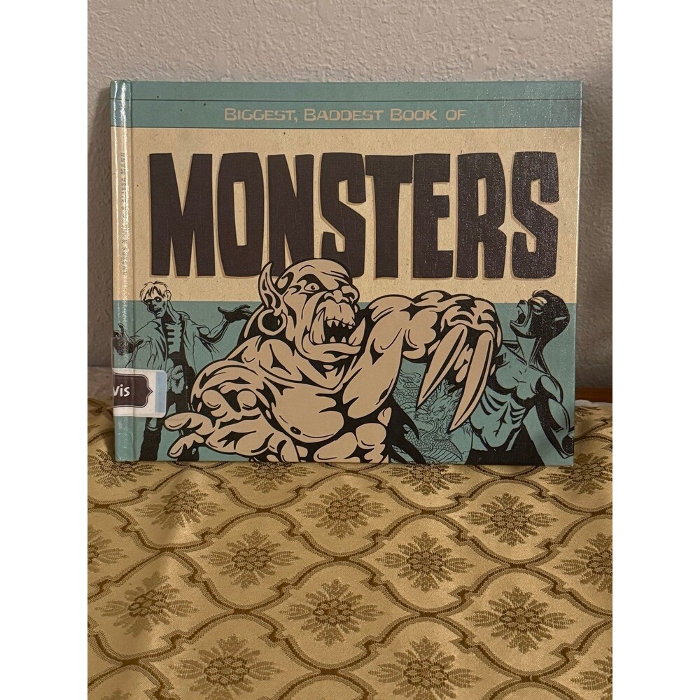 Biggest Baddest Book of Monsters Kids Hardcover Cryptids Drago vampires trolls
